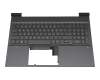 EAG3M009A1N original HP clavier incl. topcase DE (allemand) gris/gris avec rétro-éclairage