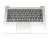 ET171000110 original Lenovo clavier incl. topcase DE (allemand) gris/argent avec rétro-éclairage (fingerprint)