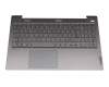 ET1K7000200 original Lenovo clavier incl. topcase DE (allemand) gris/gris avec rétro-éclairage