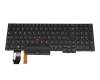 FU5372BL2 original Lenovo clavier CH (suisse) noir/noir avec rétro-éclairage et mouse stick