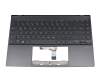 HQ207209350001513 original Asus clavier incl. topcase DE (allemand) gris/gris avec rétro-éclairage