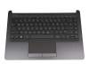 L26980-041 original HP clavier incl. topcase DE (allemand) noir/noir