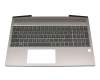 L27930-041 original HP clavier incl. topcase DE (allemand) gris/gris avec rétro-éclairage