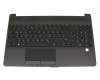 L53739-041 original HP clavier incl. topcase DE (allemand) noir/noir (Fingerprint)