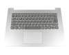 LCM16H56D0-686 original Chicony clavier incl. topcase DE (allemand) gris/argent