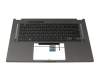 LFE270BKB042 original Asus clavier incl. topcase DE (allemand) noir/noir avec rétro-éclairage