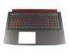 LG5P_A52BRL original Acer clavier incl. topcase DE (allemand) noir/rouge/noir avec rétro-éclairage (Nvidia 1050)