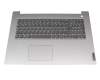 PC5C-GE original Lenovo clavier incl. topcase DE (allemand) gris/argent (Fingerprint)