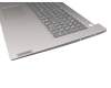 PC5C-GE original Lenovo clavier incl. topcase DE (allemand) gris/argent (Fingerprint)