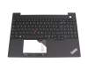 PK132Y93B11 original Lenovo clavier incl. topcase DE (allemand) noir/noir avec rétro-éclairage et mouse stick