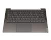 SN20Q40846 original Lenovo clavier incl. topcase DE (allemand) gris/gris avec rétro-éclairage