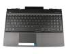 SP5CD8279 original HP clavier incl. topcase DE (allemand) noir/noir avec rétro-éclairage