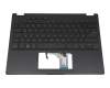 V202526AE1 original Asus clavier incl. topcase DE (allemand) noir/noir avec rétro-éclairage