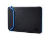 V5C31AA original HP housse de protection (noir/bleu) pour appareils 15,6\"