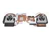 Ventilateur incl. refroidisseur (CPU/GPU) original pour Schenker XMG PRO 15-E19